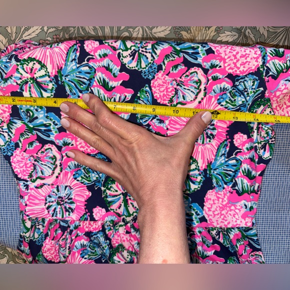 Lilly Pulitzer Auralia Dress, Oyster Bay Navy Shroom With A View print, XS. EUC - Picture 10 of 16